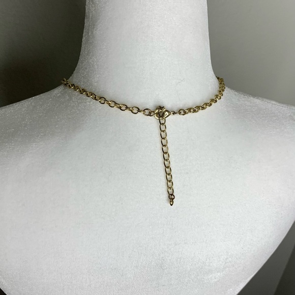 Seven Purple Stone with Gold Starburst Necklace - Picture 5 of 5